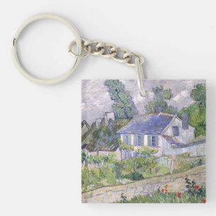 Houses at Auvers Vincent  van Gogh  Key Ring