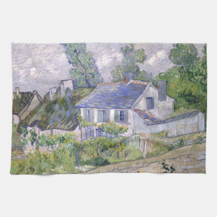 Houses at Auvers Vincent van Gogh Tea Towel