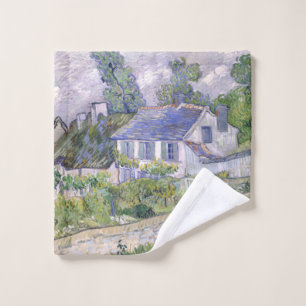 Houses at Auvers Vincent van Gogh Wash Cloth