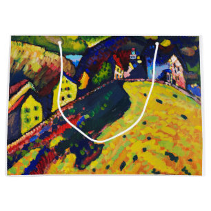 Houses at Murnau, Wassily Kandinsky Large Gift Bag