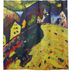Houses at Murnau - Wassily Kandinsky Shower Curtain