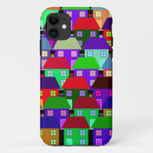 HOUSES COLORFUL HOME COMMUNITY iPhone 11 CASE
