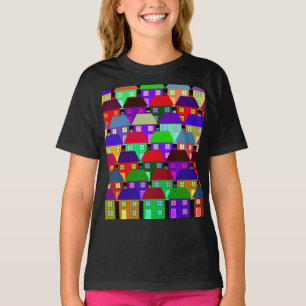 HOUSES COLORFUL HOME COMMUNITY   T-Shirt