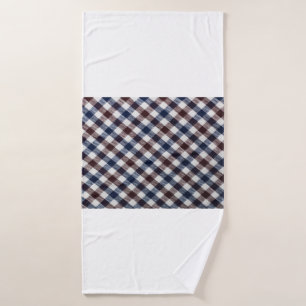 Houses decorated and lighted. Christmas at nightch Bath Towel