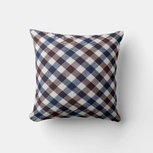 Houses decorated and lighted. Christmas at nightch Cushion