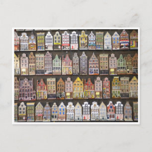 Houses greetingcard postcard