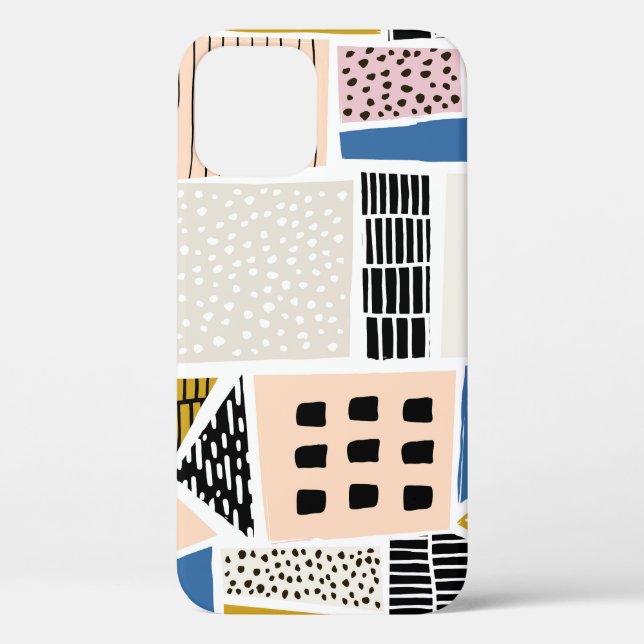 Houses Hand Drawn Seamless Abstract Case-Mate iPhone Case (Back)