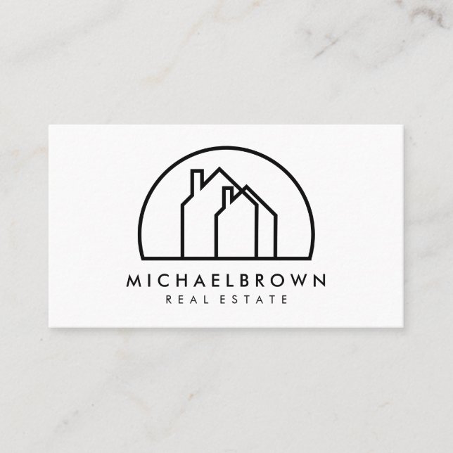 Houses in a Half Circle Business Card (Front)
