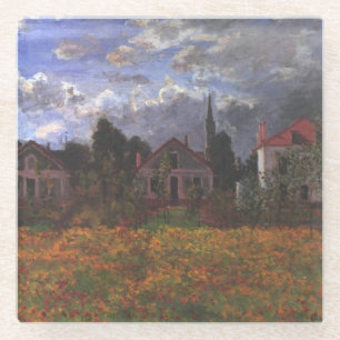 Houses In Argenteuil - Claude Monet - 1873 Glass Coaster
