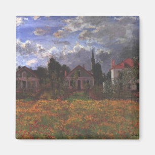 Houses In Argenteuil - Claude Monet - 1873 Magnet