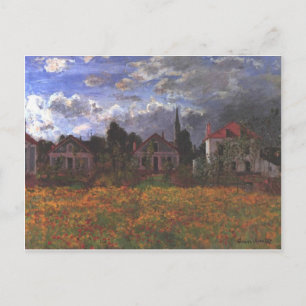 Houses In Argenteuil - Claude Monet - 1873 Postcard
