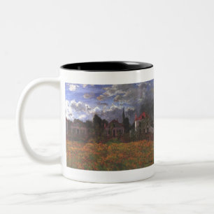 Houses In Argenteuil - Claude Monet - 1873 Two-Tone Coffee Mug