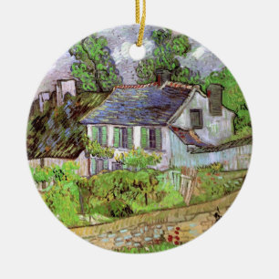 Houses in Auvers by Vincent van Gogh Ceramic Ornament