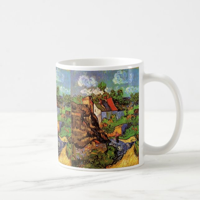 Houses in Auvers by Vincent van Gogh Coffee Mug (Right)