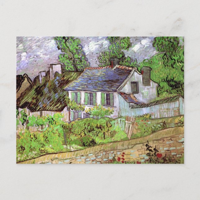 Houses in Auvers by Vincent van Gogh Postcard (Front)