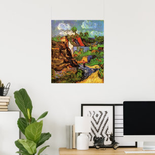 Houses in Auvers by Vincent van Gogh Poster