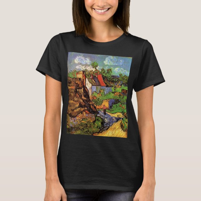 Houses in Auvers by Vincent van Gogh T-Shirt (Front)