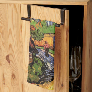 Houses in Auvers by Vincent van Gogh Tea Towel