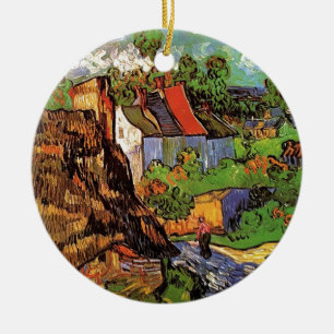 Houses in Auvers, Vincent van Gogh. Village Ceramic Ornament