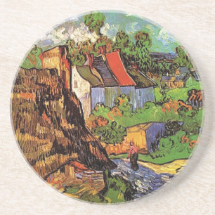 Houses in Auvers, Vincent van Gogh. Village Coaster