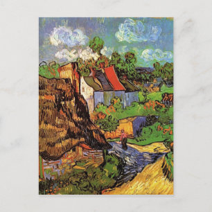 Houses in Auvers, Vincent van Gogh. Village Postcard