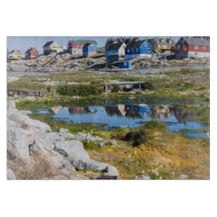 Houses in Greenland Cutting Board
