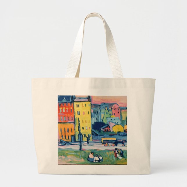 Houses in Munich, 1908 Large Tote Bag (Front)