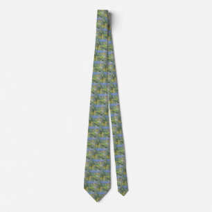 Houses in Provence by Paul Cezanne, Vintage Art Tie