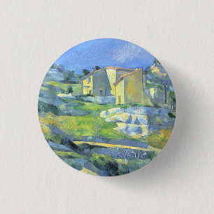 Houses in Provence Paul Cezanne 3 Cm Round Badge