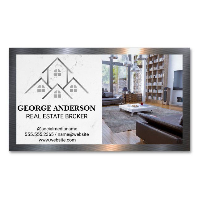 Houses Logo | Home Interior Business Card (Front)