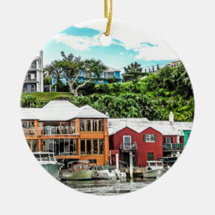 Houses Near Hamilton Ceramic Tree Decoration