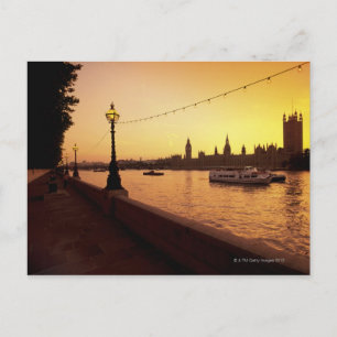 Houses of Parliament at Sunset Postcard