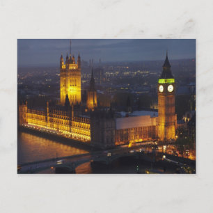 Houses of Parliament, Big Ben, Westminster Postcard