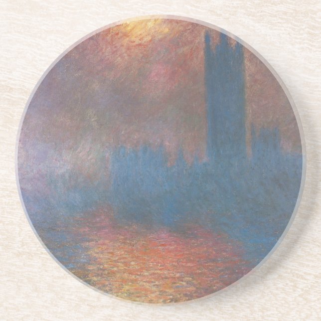 Houses of Parliament, London by Claude Monet Coaster (Front)