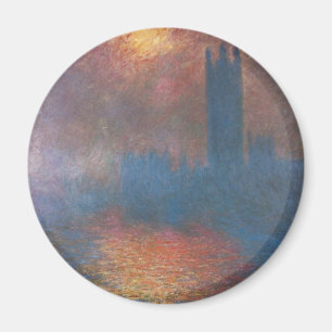 Houses of Parliament, London by Claude Monet Magnet
