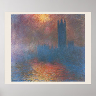 Houses of Parliament, London by Claude Monet Poster