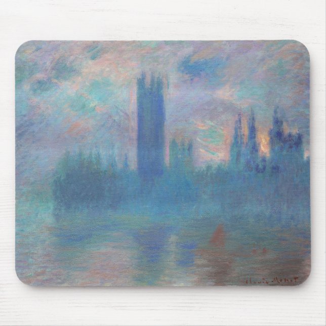 Houses of Parliament (London), Monet Mouse Pad (Front)