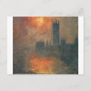 Houses of Parliament, Sunset by Claude Monet Postcard
