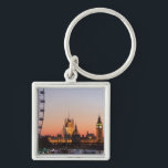 Houses of Parliament & the London Eye Key Ring<br><div class="desc">Houses of Parliament & London Eye,  Westminster,  London,  UK | Peter Adams | AssetID: 84935974</div>