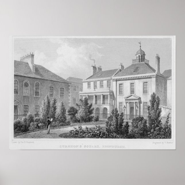Houses on Surgeons' Square, Edinburgh Poster (Front)