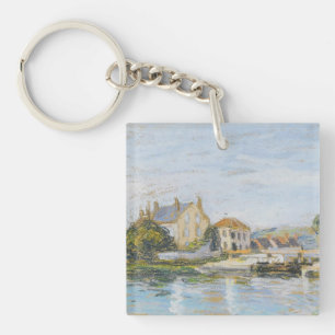 Houses On The Edge Of The Lock Of La Garonne Sisle Key Ring