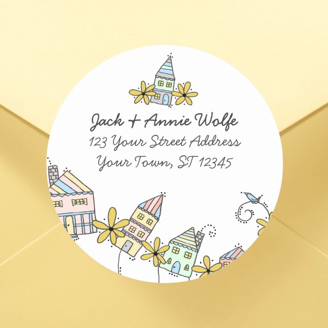 Houses Return Address Labels (Creator Uploaded)