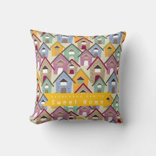 Houses Sage Cushion