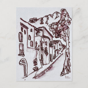 Houses Saint-Guilhem-Le-Desert, France Postcard