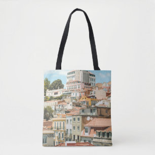 HOUSES UNDER CLEAR SKY TOTE BAG