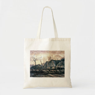 Houses with Thatched Roofs by Vincent Van Gogh Tote Bag
