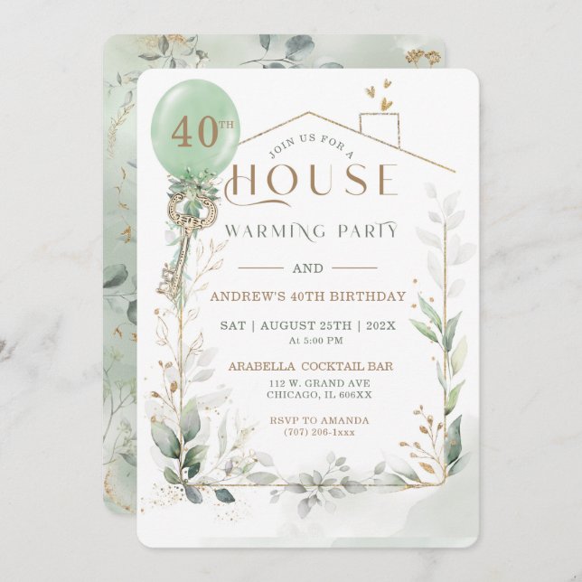 Housewarming And Birthday Template (Front/Back)