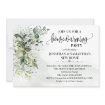 Housewarming Eucalyptus Greenery Dust watercolor