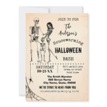 Housewarming Family Halloween Party Skeletons