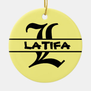 Housewarming Gift - Personalised Names Monogram Ceramic Ornament